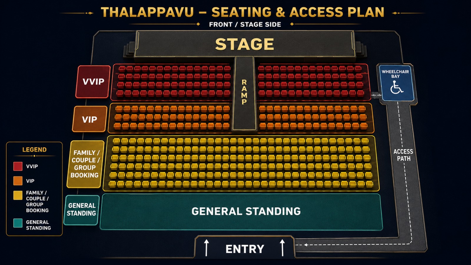 Festival seating blueprint